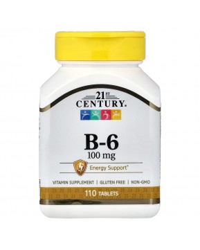 21st Century, витамин B6, 110 таблеток